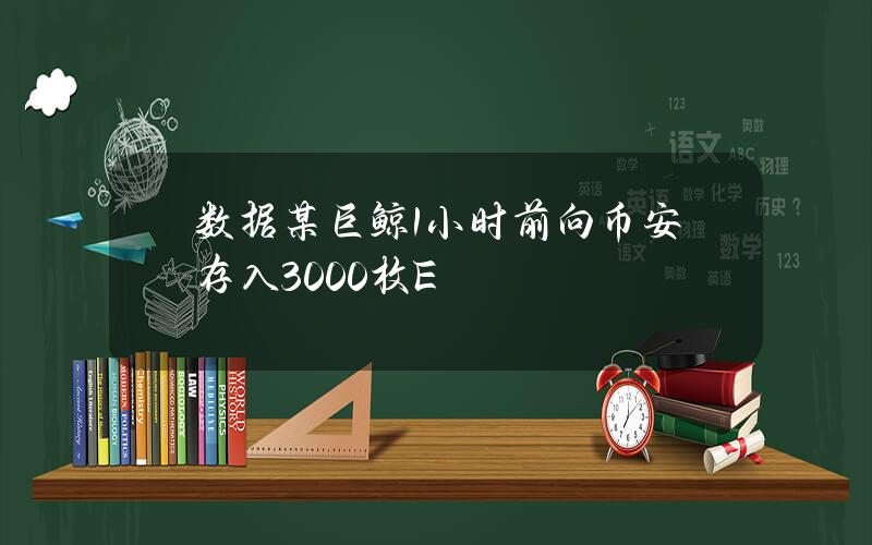 数据某巨鲸1小时前向币安存入3000枚E