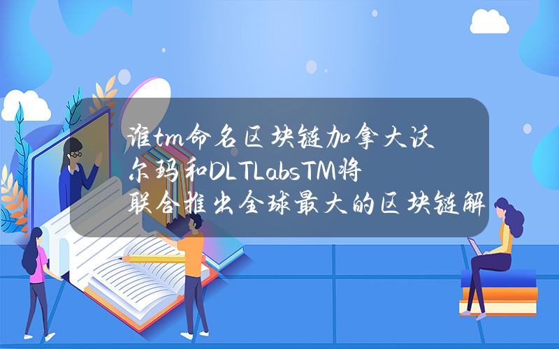 谁tm命名区块链(加拿大沃尔玛和DLT Labs(TM)将联合推出全球最大的区块链解决方案)