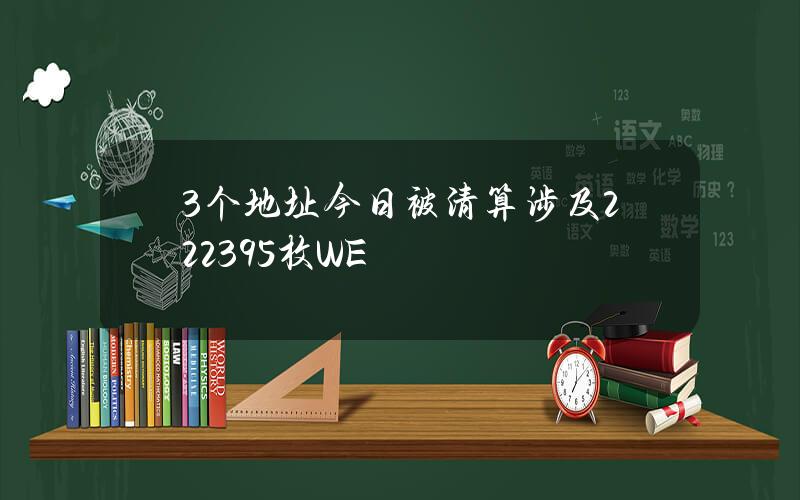 3个地址今日被清算涉及222395枚WE