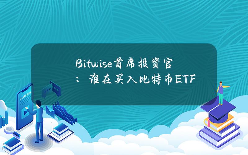 Bitwise首席投资官：谁在买入比特币ETF？